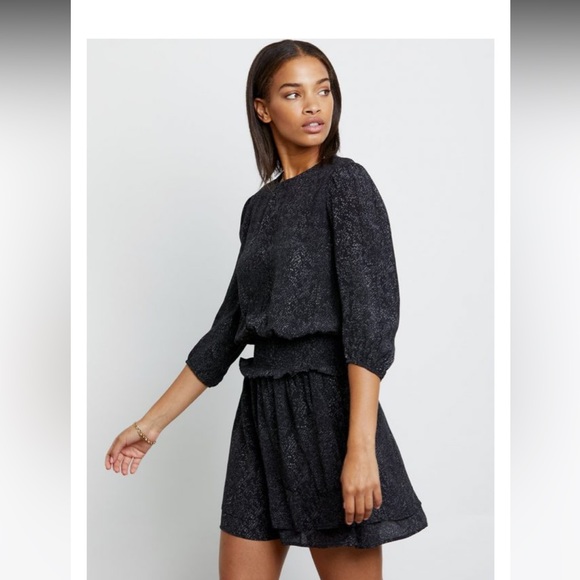 Rails Jasmine snakeskin black dress - Picture 1 of 6